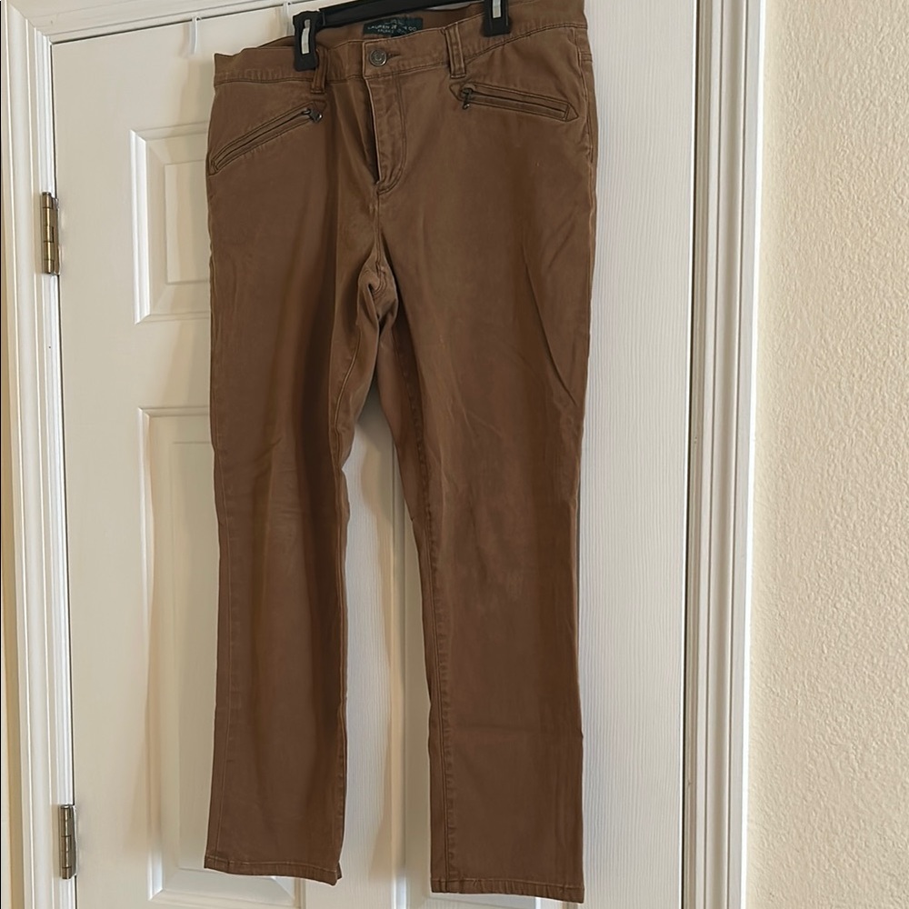 Ralph Lauren Brown Skinny Pants